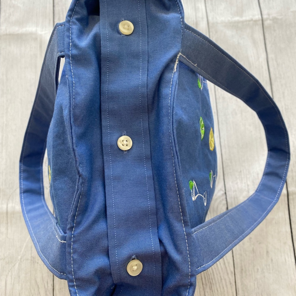 Upcycled martini lover’s embroidered bag - Picture 4 of 4